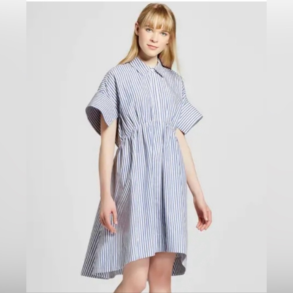 Victoria Beckham for Target High Low Striped Dress